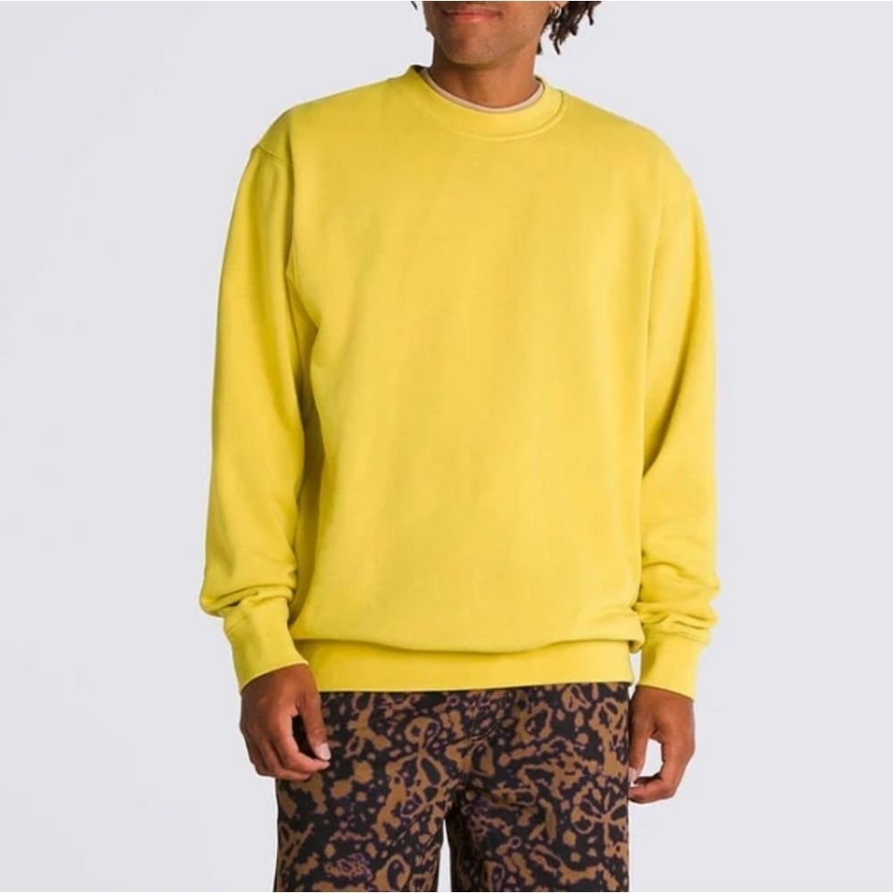 Vans Original Heavyweight Standard Loose Fit Crewneck Sweatshirt- Harvest Gold Y